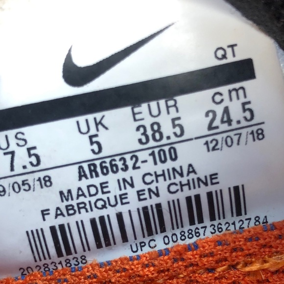 Nike Air Vapormax Shoes-Women Sz 7.5/ Pale Ivory-AR6632-100 - Picture 9 of 9